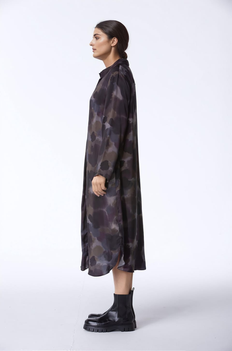 Dress 411 - Printed pure cupro - 790YAK - 10240710116