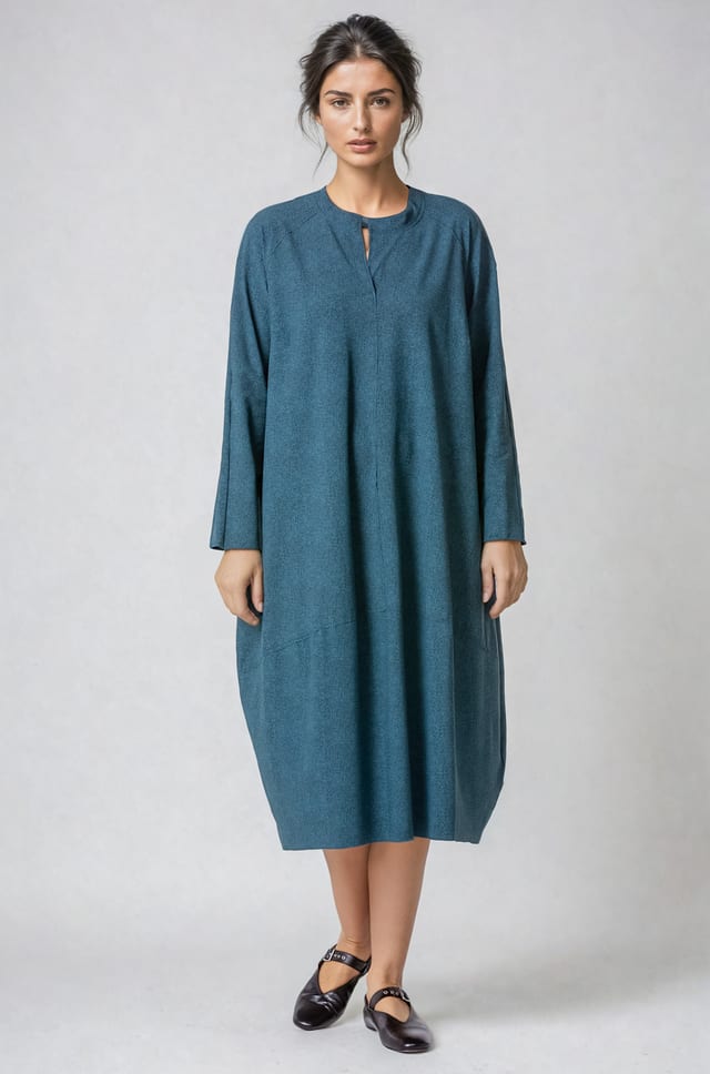 Dress 412 - Printed techno-stretch - 550STREAM - 10240710117