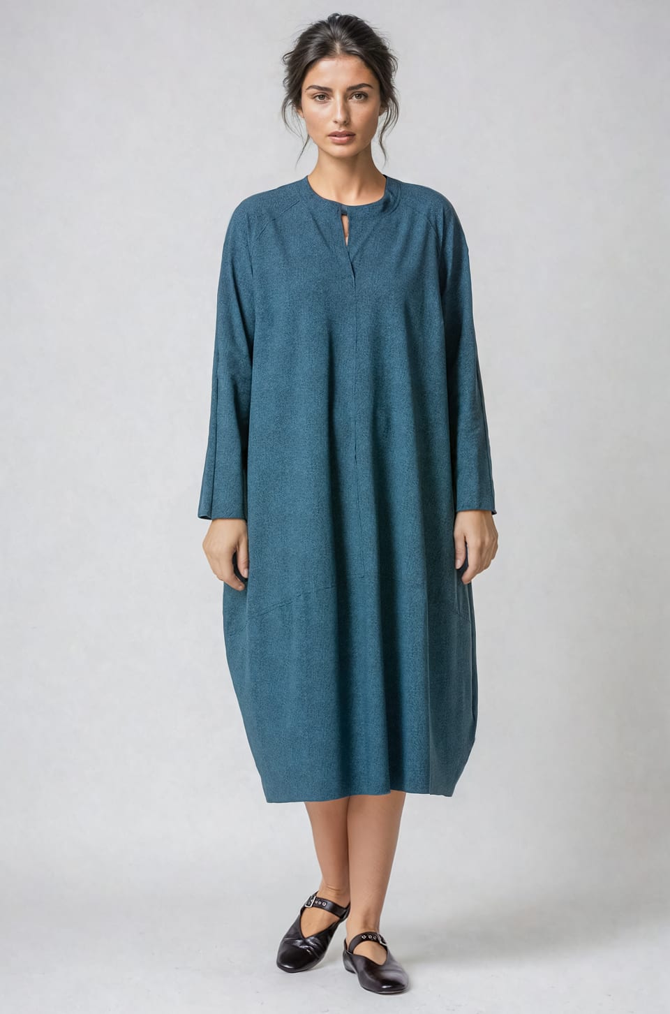 Dress 412 - Printed techno-stretch - 550STREAM - 10240710117