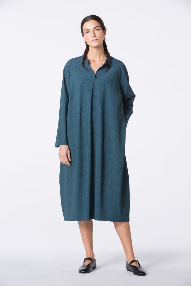 Dress 412 - Printed techno-stretch - 550STREAM - 10240710117