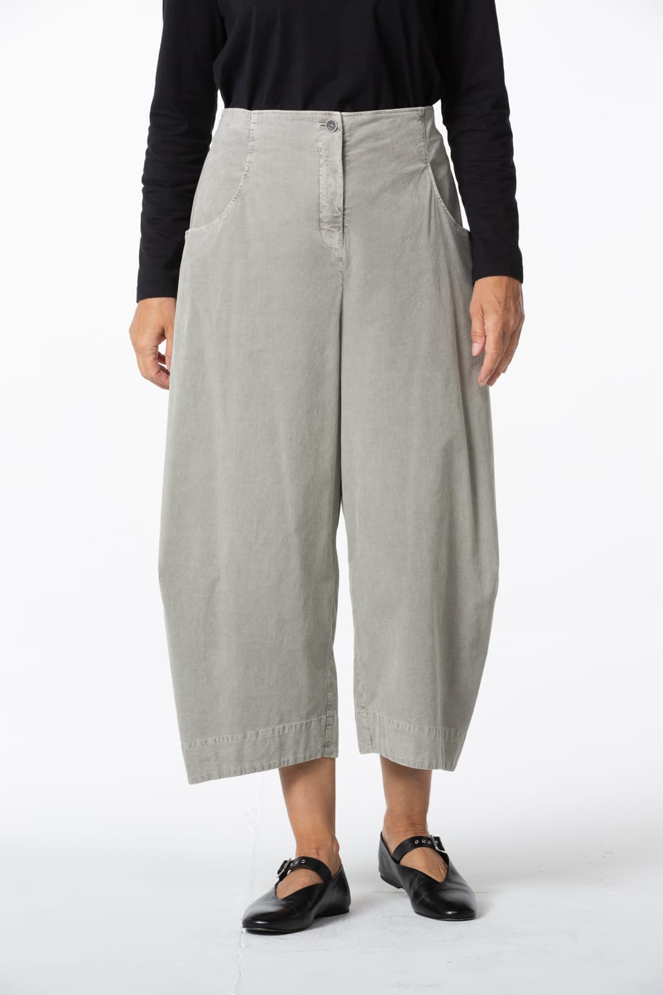 Trousers 430 - Cotton needlecord with stretch - 122ECRU - 10240710118