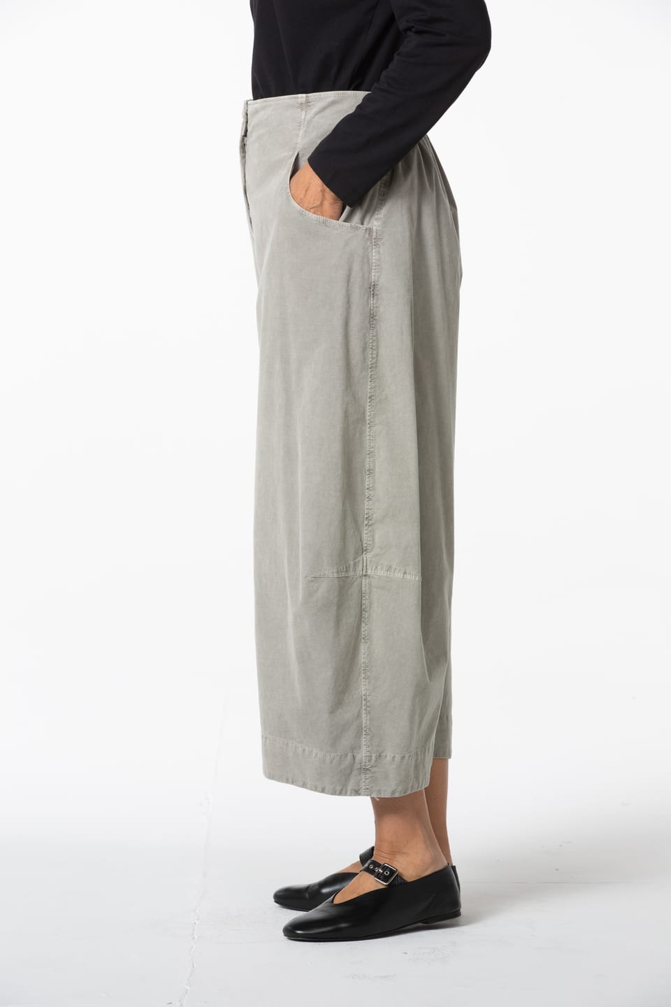 Trousers 430 - Cotton needlecord with stretch - 122ECRU - 10240710118