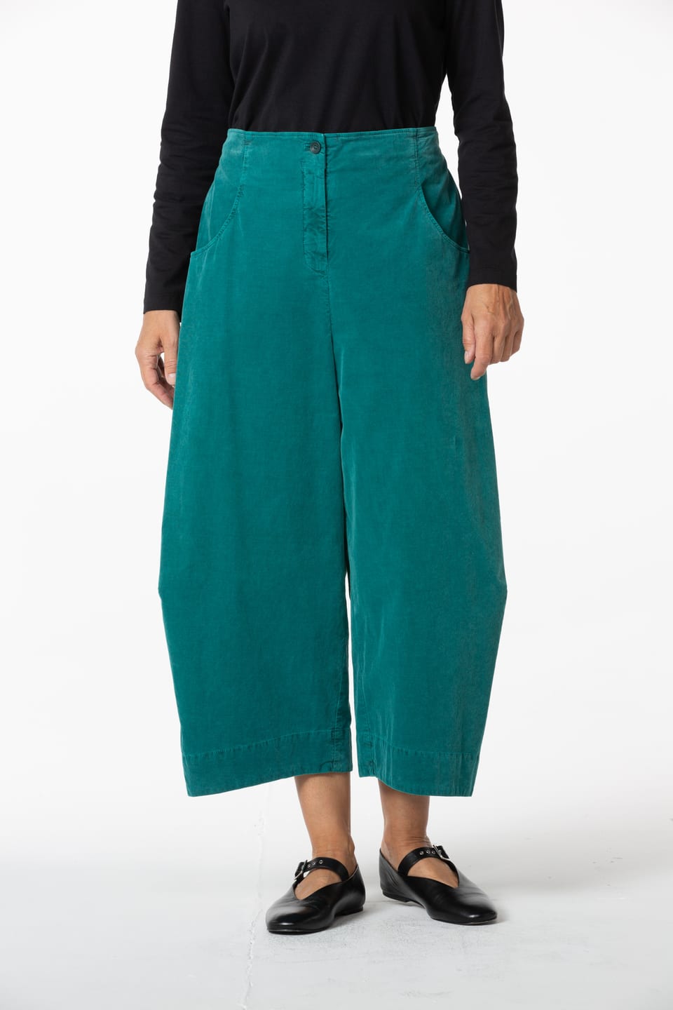 Trousers 430 - Cotton needlecord with stretch - 652AMULET - 10240710118