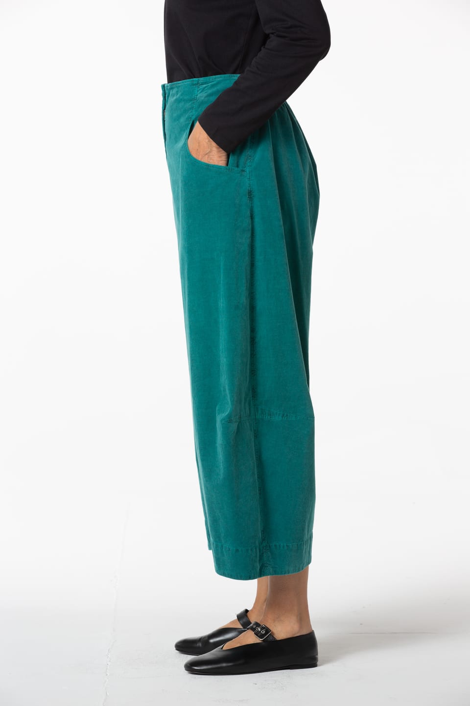 Trousers 430 - Cotton needlecord with stretch - 652AMULET - 10240710118