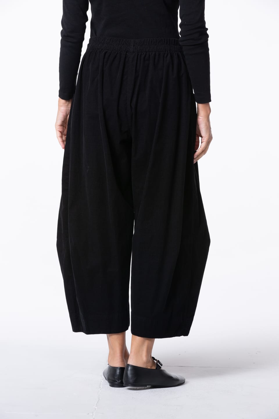 Trousers 430 - Cotton needlecord with stretch - 990BLACK - 10240710118
