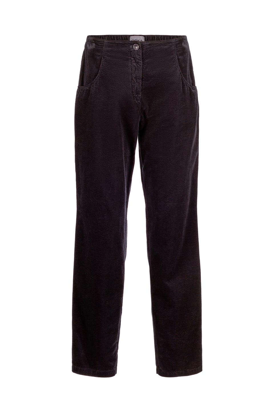 Kalhoty 431 - Manšestr z čisté bavlny - 990BLACK - 10240710119