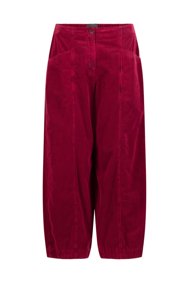 Trousers 434 - Pure cotton corduroy - 342GARNET - 10240710122