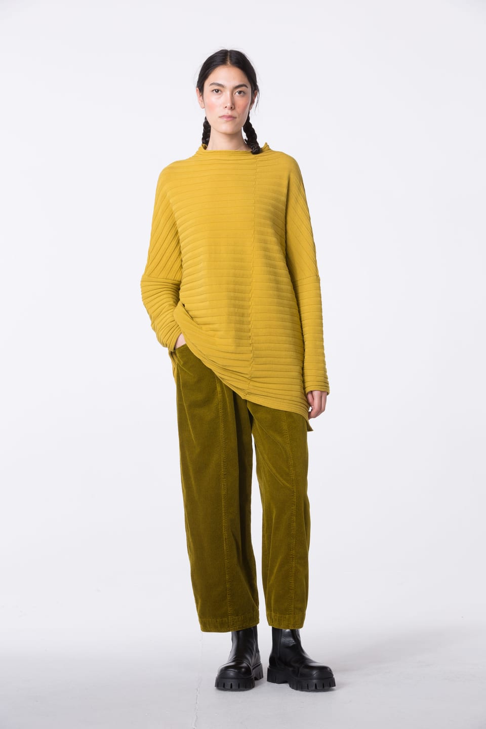 Trousers 434 - Pure cotton corduroy - 742BRASS - 10240710122