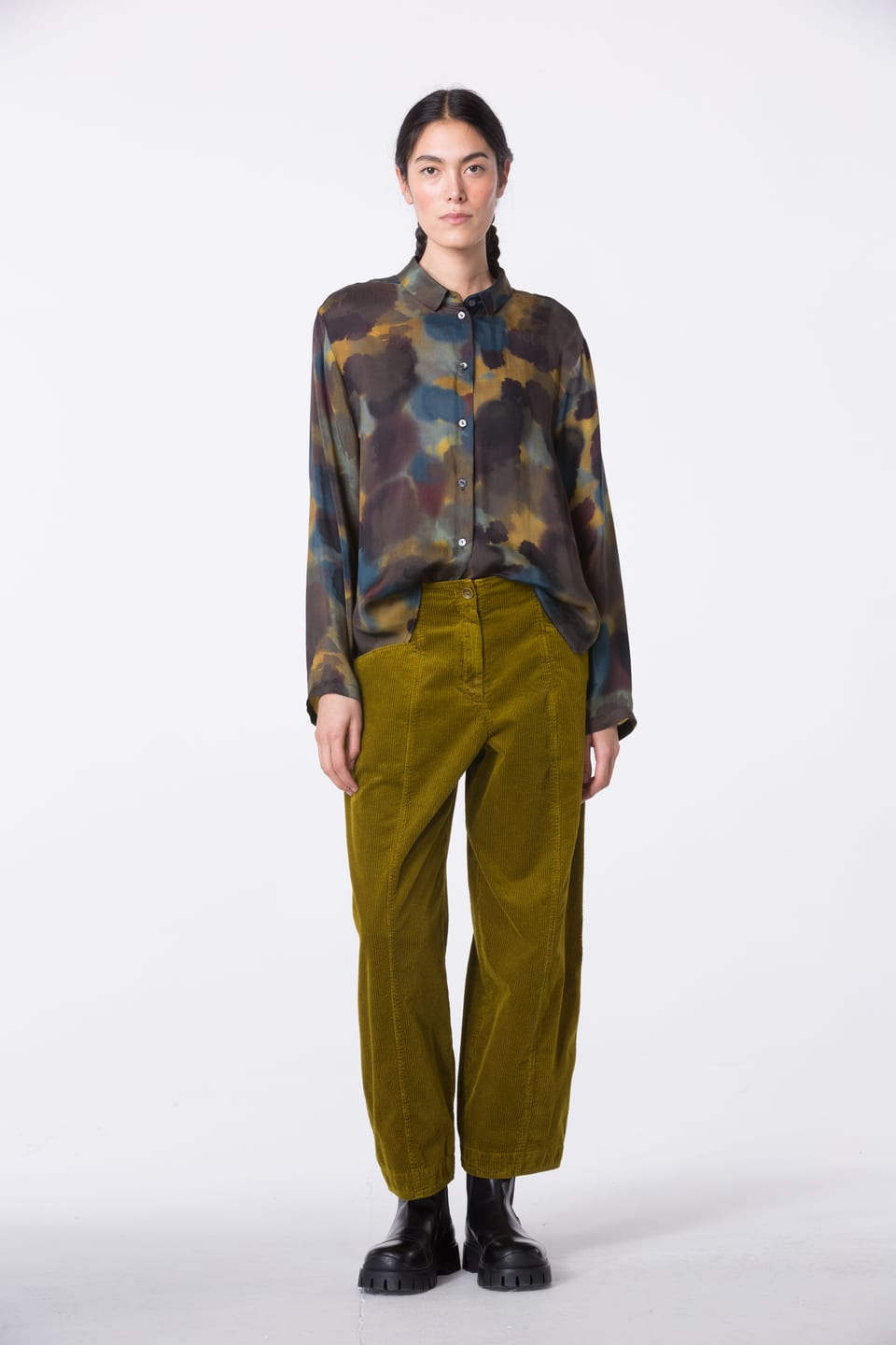 Trousers 434 - Pure cotton corduroy - 742BRASS - 10240710122