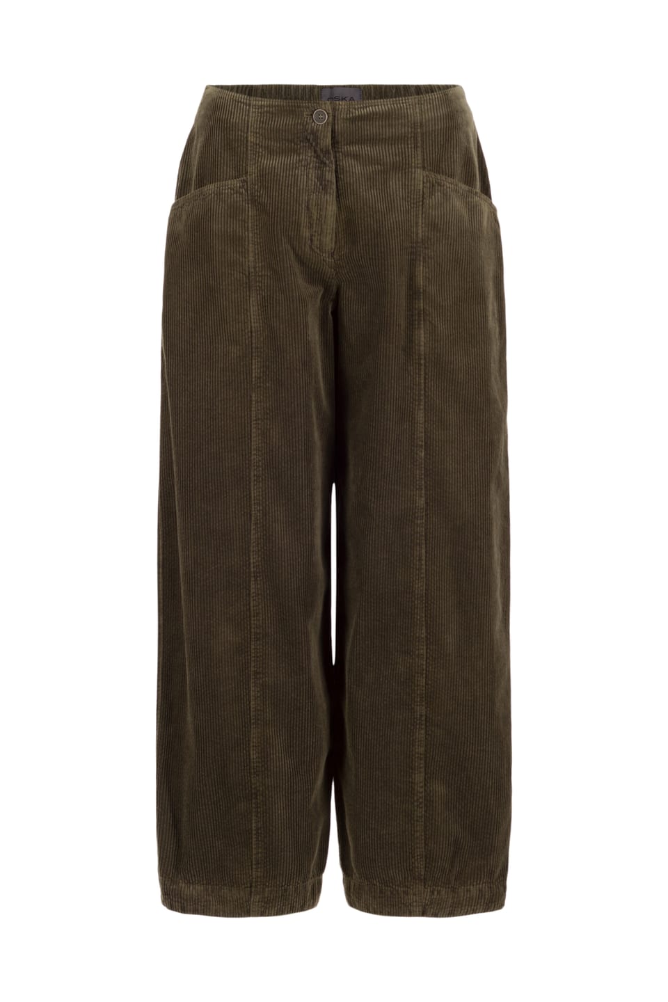 Trousers 434 - Pure cotton corduroy - 772LICHEN - 10240710122