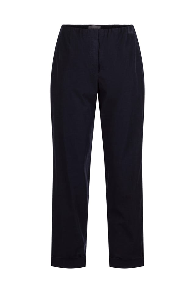 Trousers 436 - Cotton needlecord with stretch - 490NAVY - 10240710124