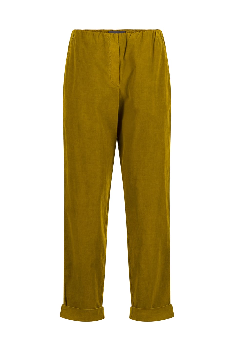 Kalhoty 436 - Bavlněná jehelní šňůra se strečem - 742BRASS - 10240710124