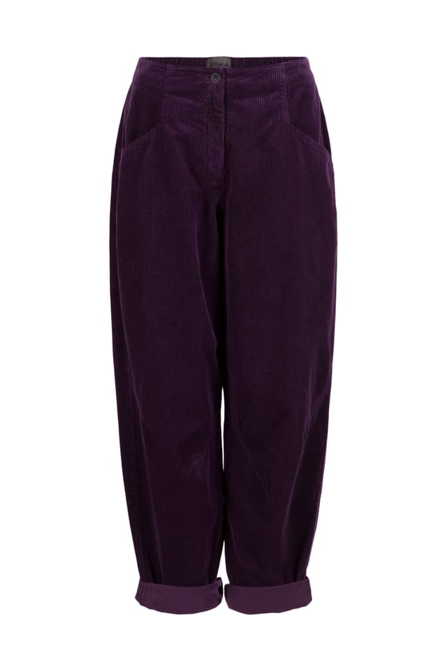 Trousers 437 - Pure cotton corduroy - 482ACAI - 10240710125