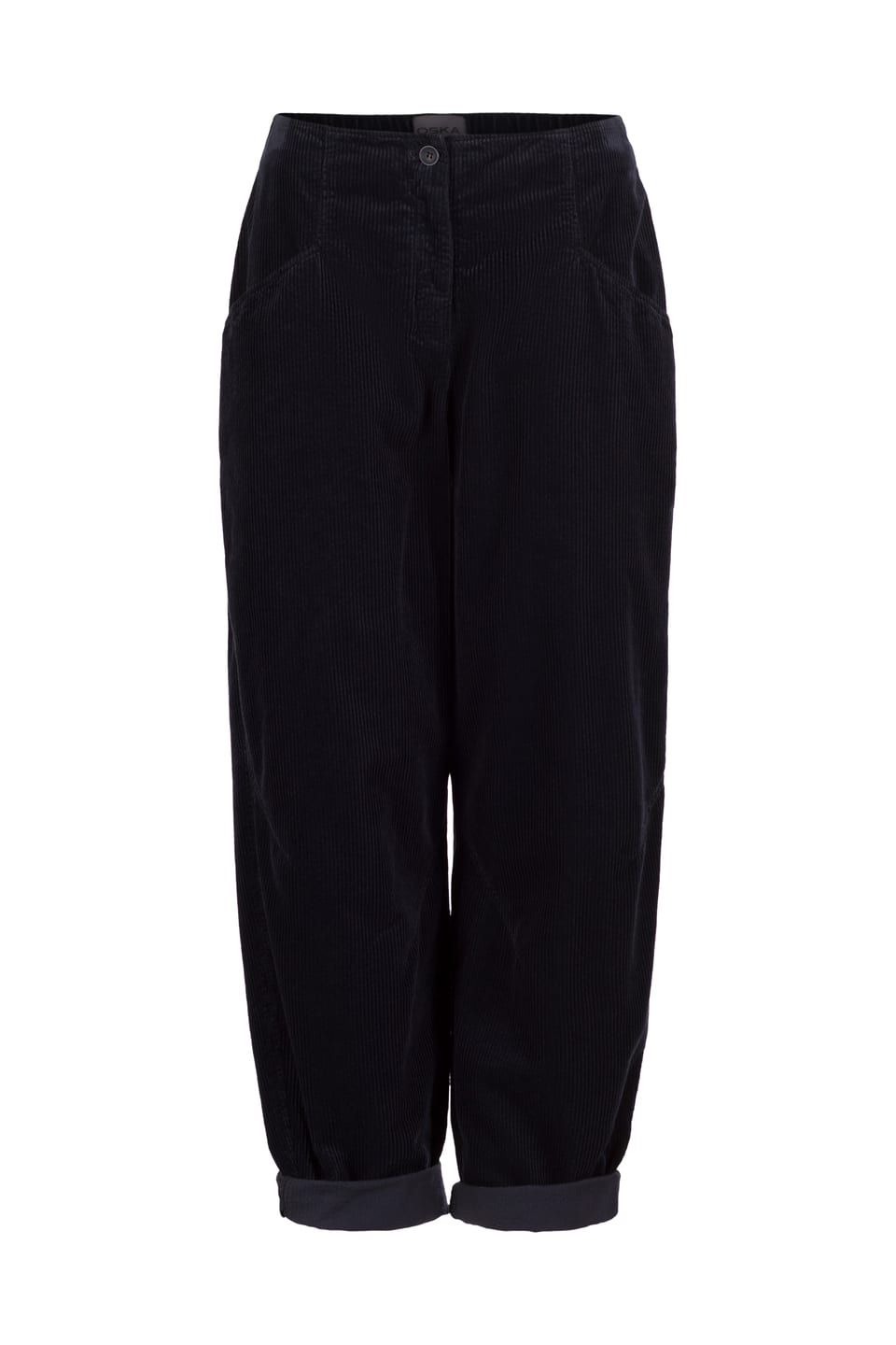 Kalhoty 437 - Manšestr z čisté bavlny - 490NAVY - 10240710125