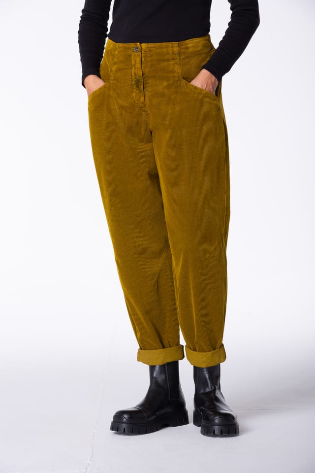 Trousers 437 - Pure cotton corduroy - 742BRASS - 10240710125