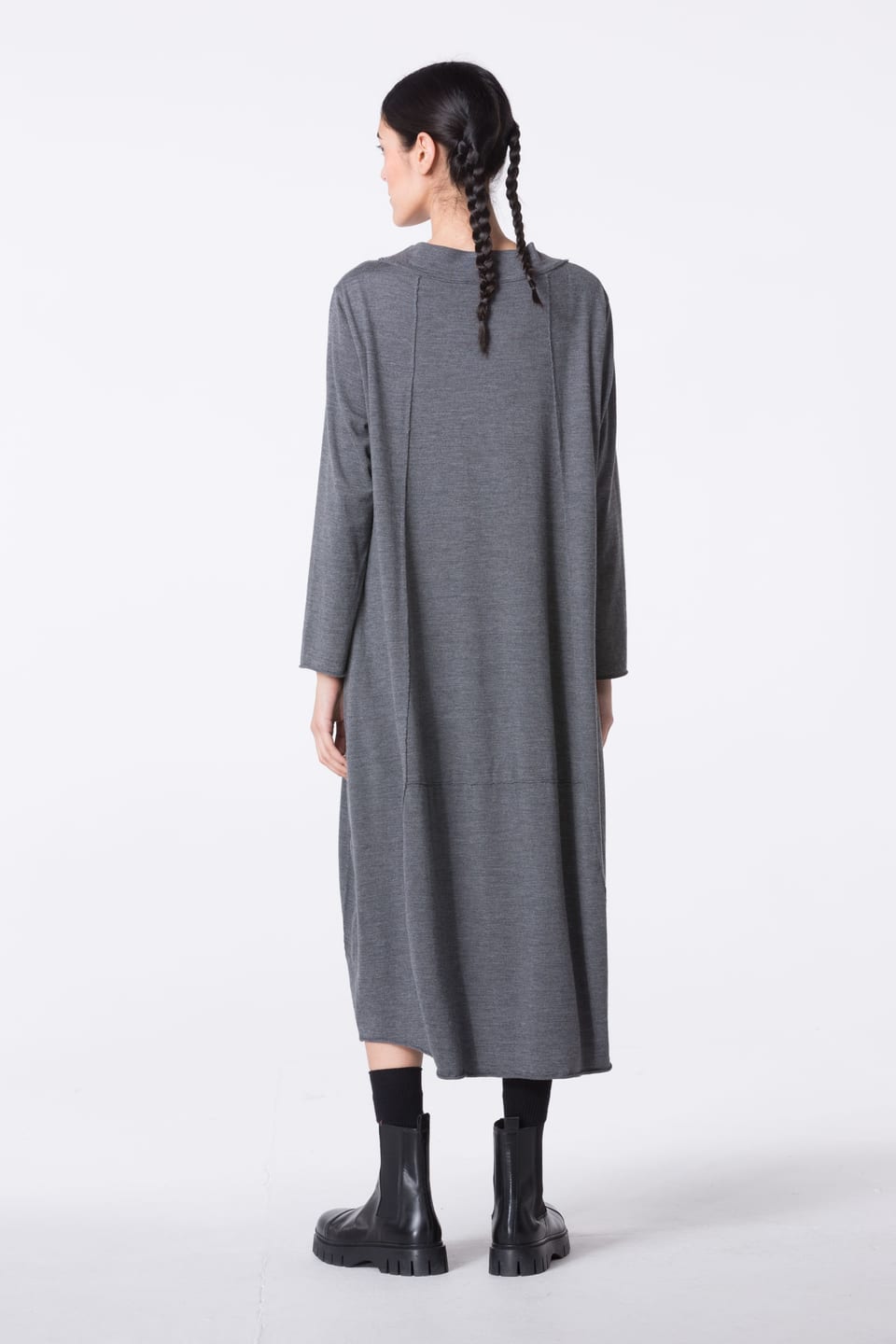 Dress 415 wash - TENCEL™ Wool jersey - 980MOUNTAIN - 10240710130