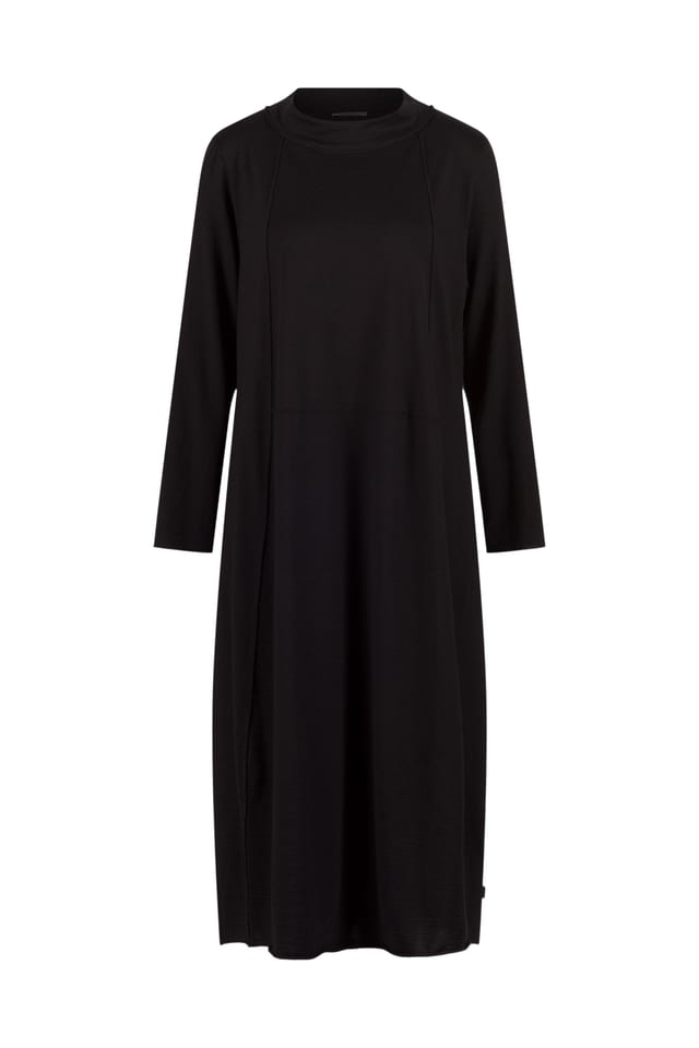 Kleid 415 wash - Schurwoll-TENCEL™ Lyocell Jersey - 990BLACK - 10240710130