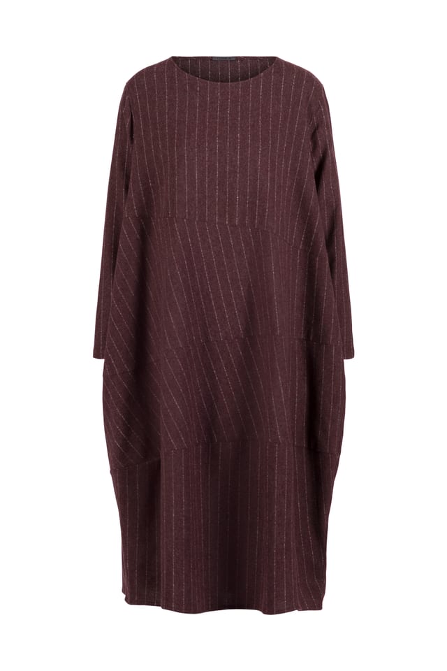 Kleid 417 - Wollmischung mit ECOVERO™ Viskose - 370WINE - 10240710132