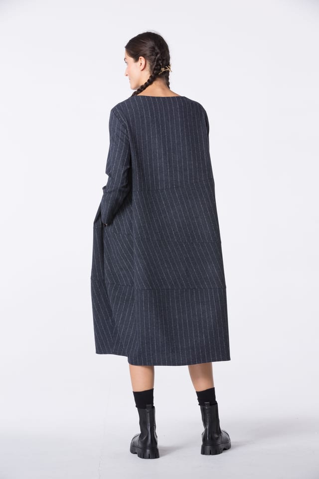 Kleid 417 - Wollmischung mit ECOVERO™ Viskose - 490NAVY - 10240710132