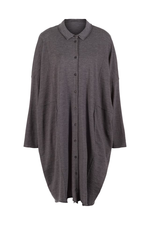 Dress 420 wash - TENCEL™ Wool jersey - 980MOUNTAIN - 10240710135
