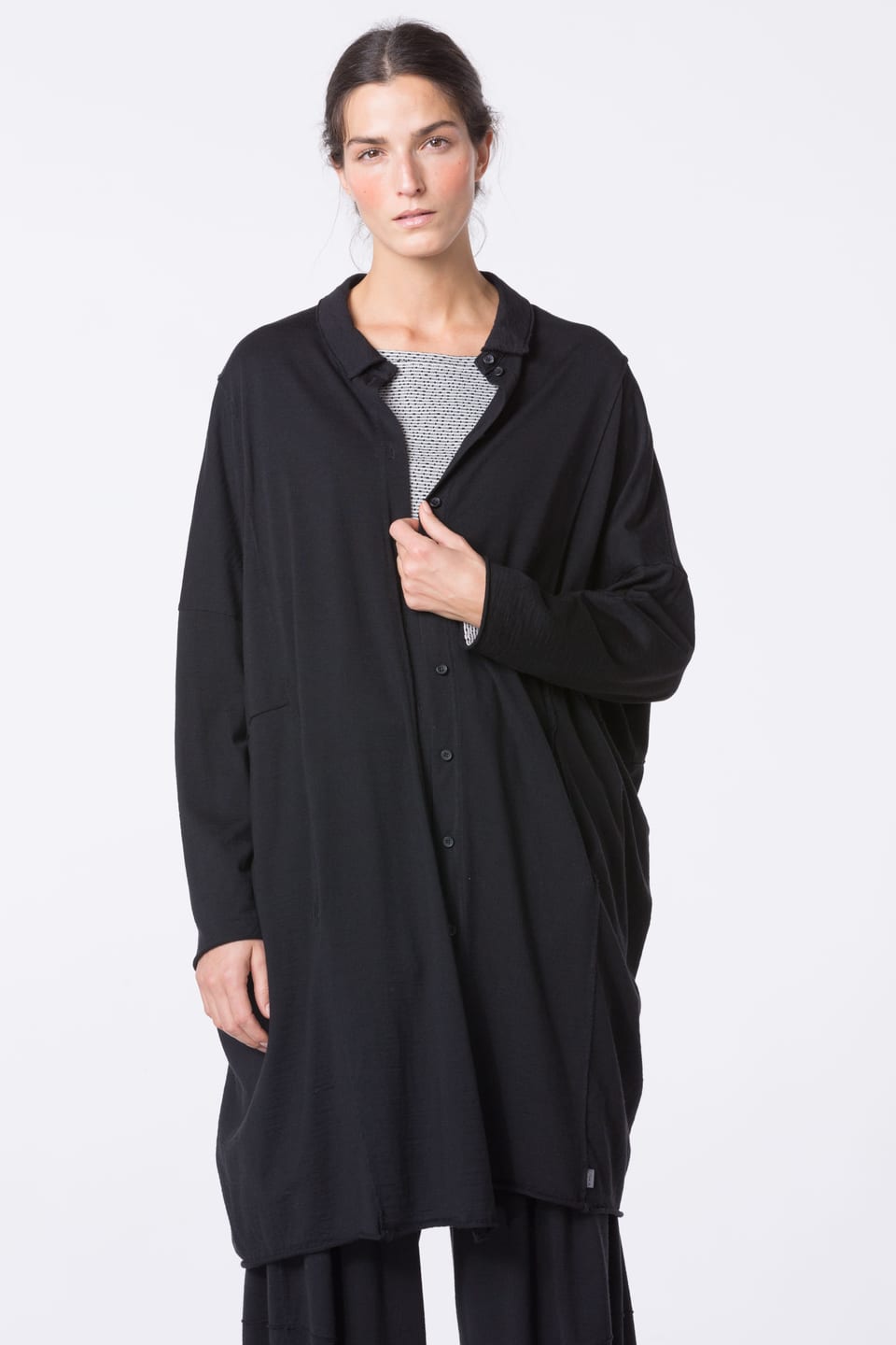 Dress 420 wash - TENCEL™ Wool jersey - 990BLACK - 10240710135