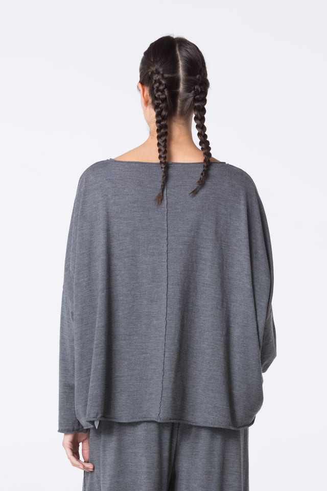 Pullover 456 wash - TENCEL™ Wool jersey - 980MOUNTAIN - 10240710136