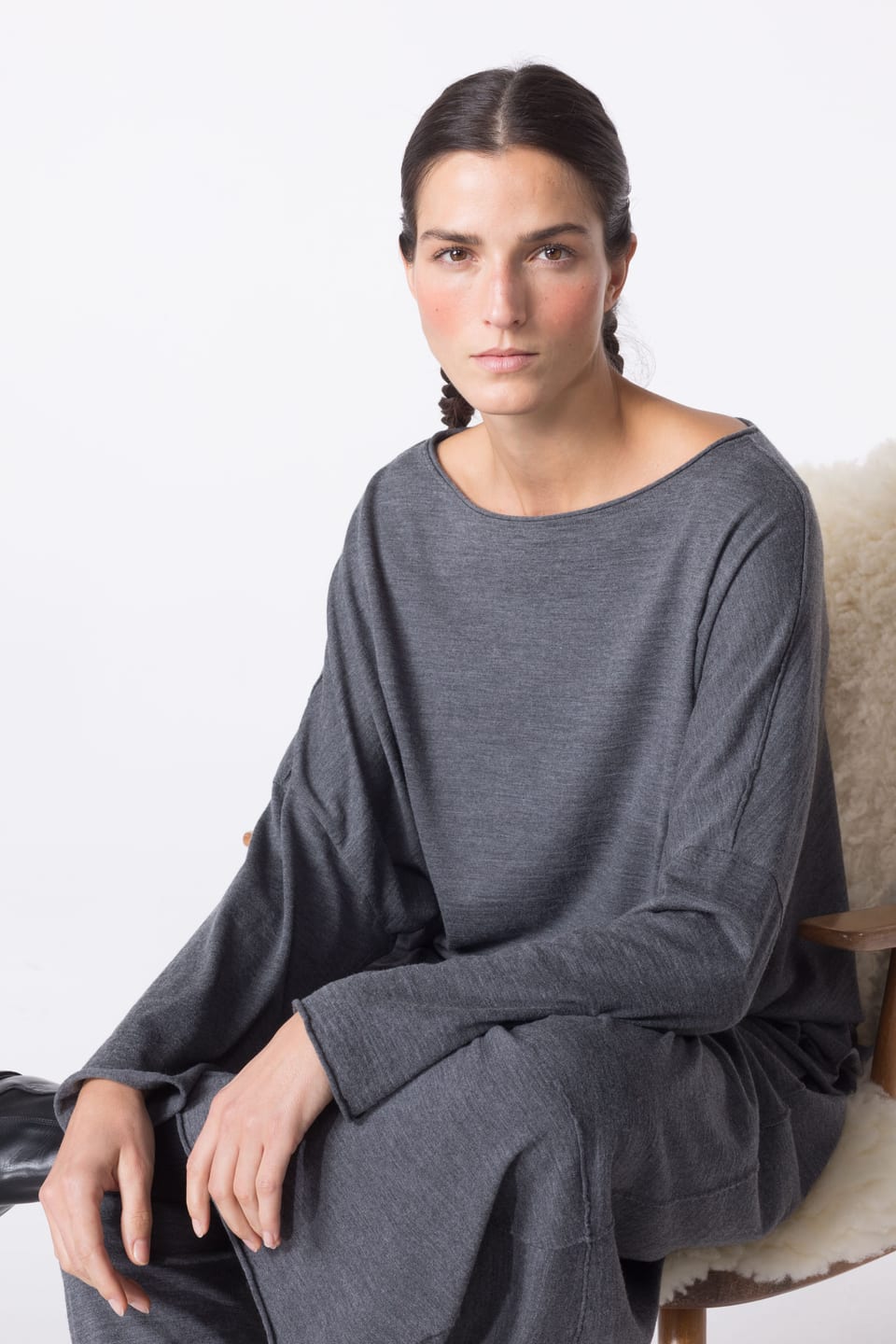 Pullover 456 wash - TENCEL™ Wool jersey - 980MOUNTAIN - 10240710136