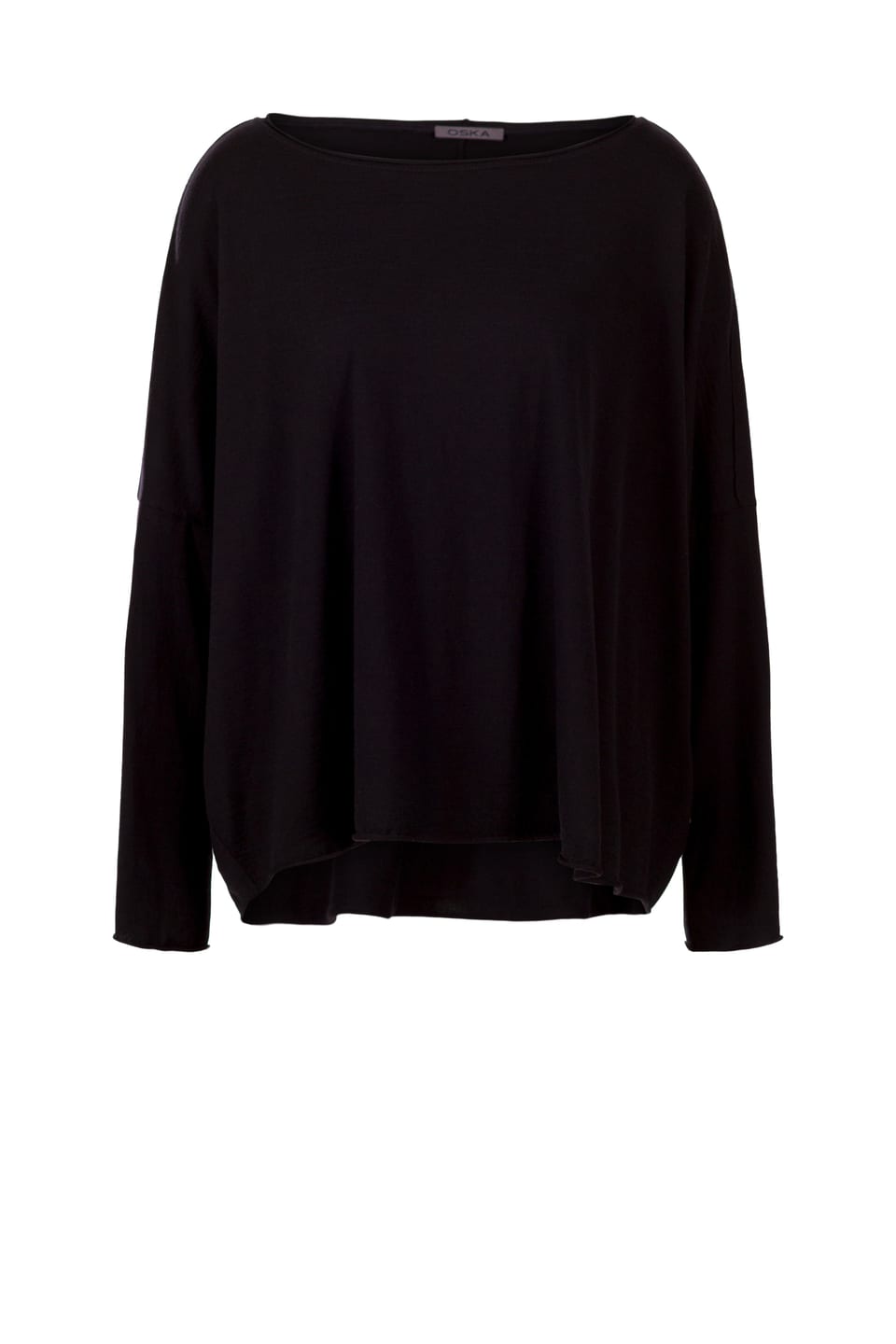 Pullover 456 wash - TENCEL™ Wool jersey - 990BLACK - 10240710136