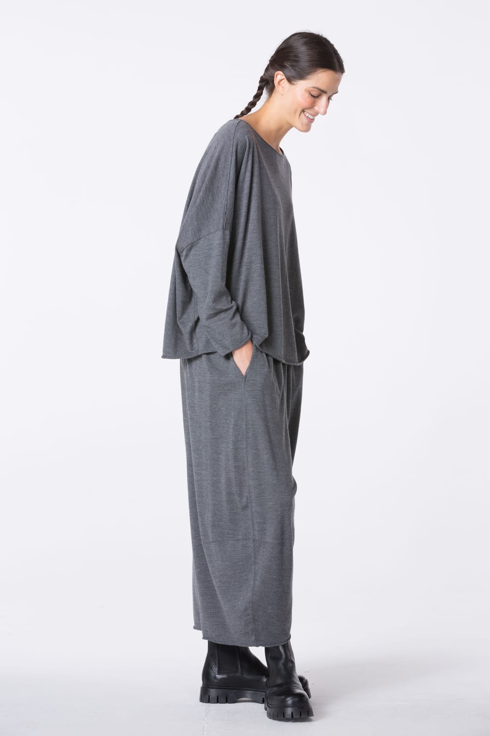 Trousers 428 wash - TENCEL™ Wool jersey - 980MOUNTAIN - 10240710137