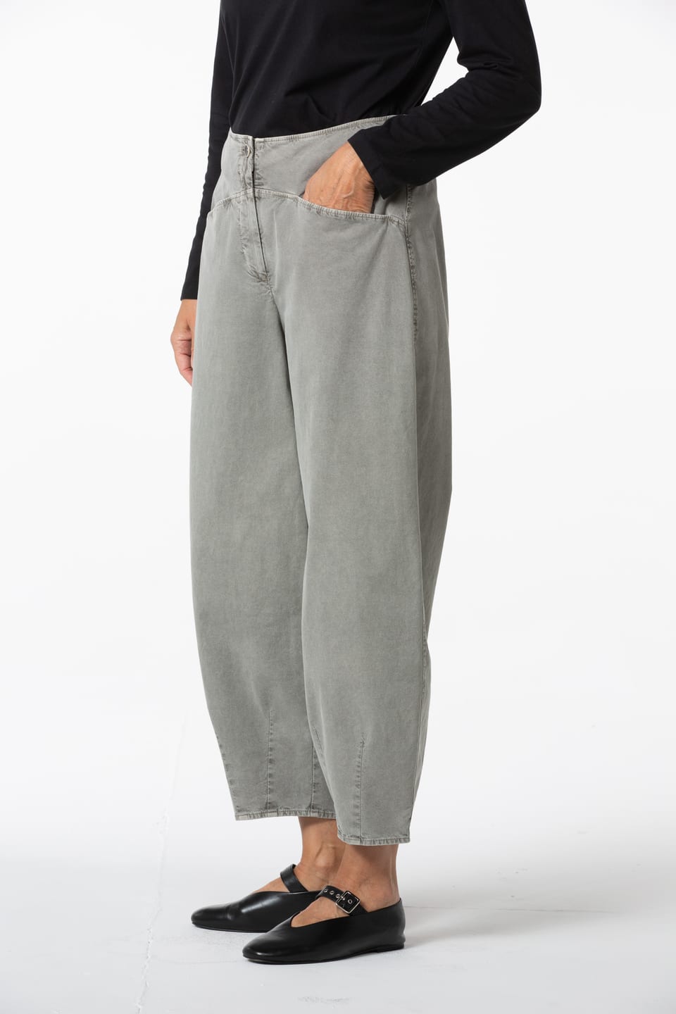 Trousers 442 - TENCEL™ Lyocell - cotton blend with stretch - 122ECRU - 10240710140