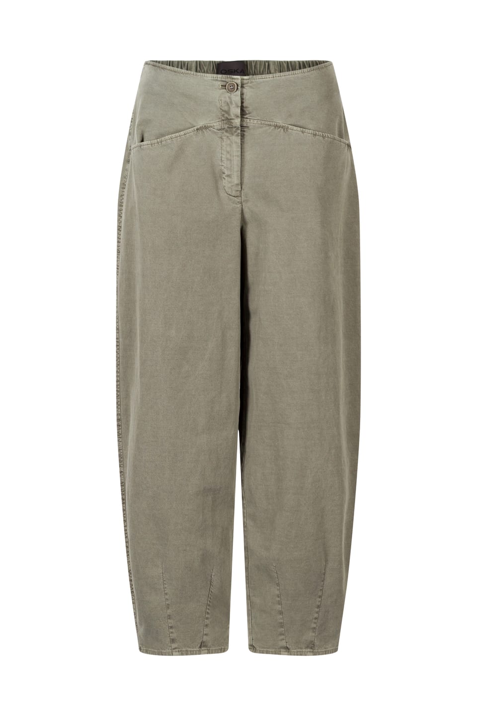 Trousers 442 - TENCEL™ Lyocell - cotton blend with stretch - 632HERBAL - 10240710140