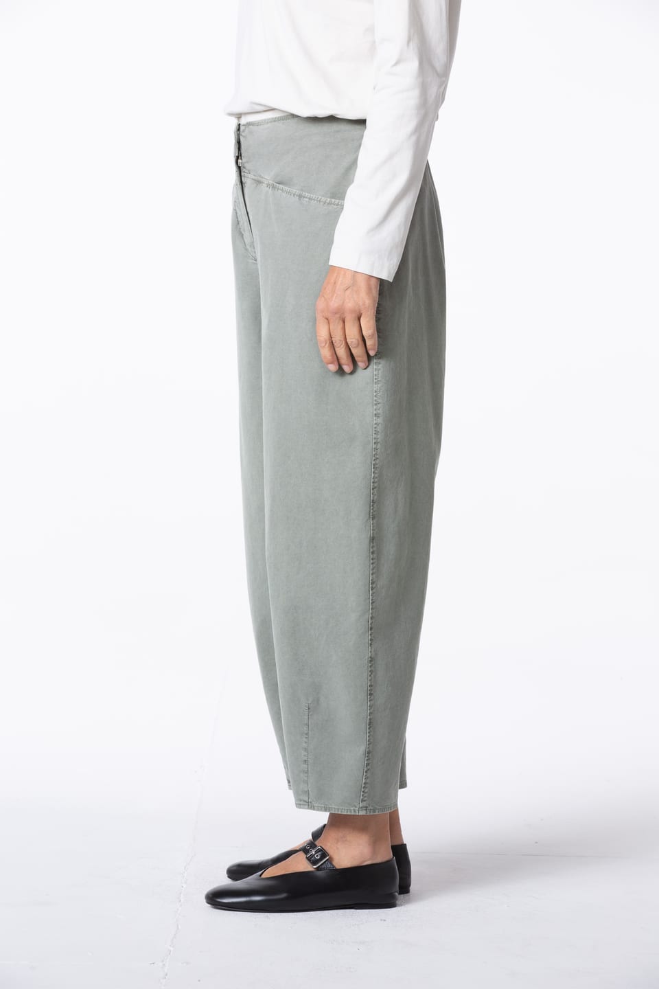 Trousers 442 - TENCEL™ Lyocell - cotton blend with stretch - 632HERBAL - 10240710140