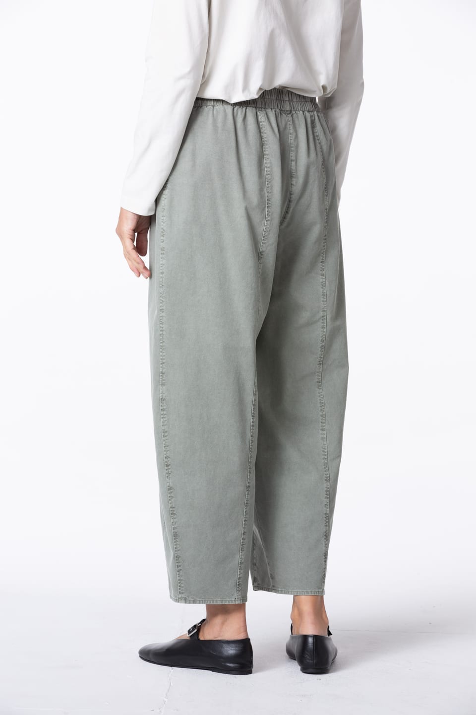 Trousers 442 - TENCEL™ Lyocell - cotton blend with stretch - 632HERBAL - 10240710140