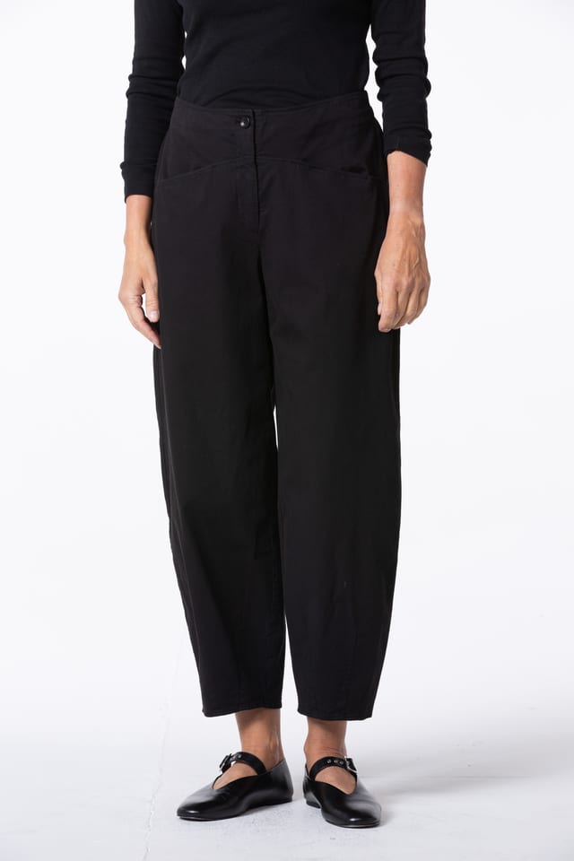 Trousers 442 - TENCEL™ Lyocell - cotton blend with stretch - 990BLACK - 10240710140