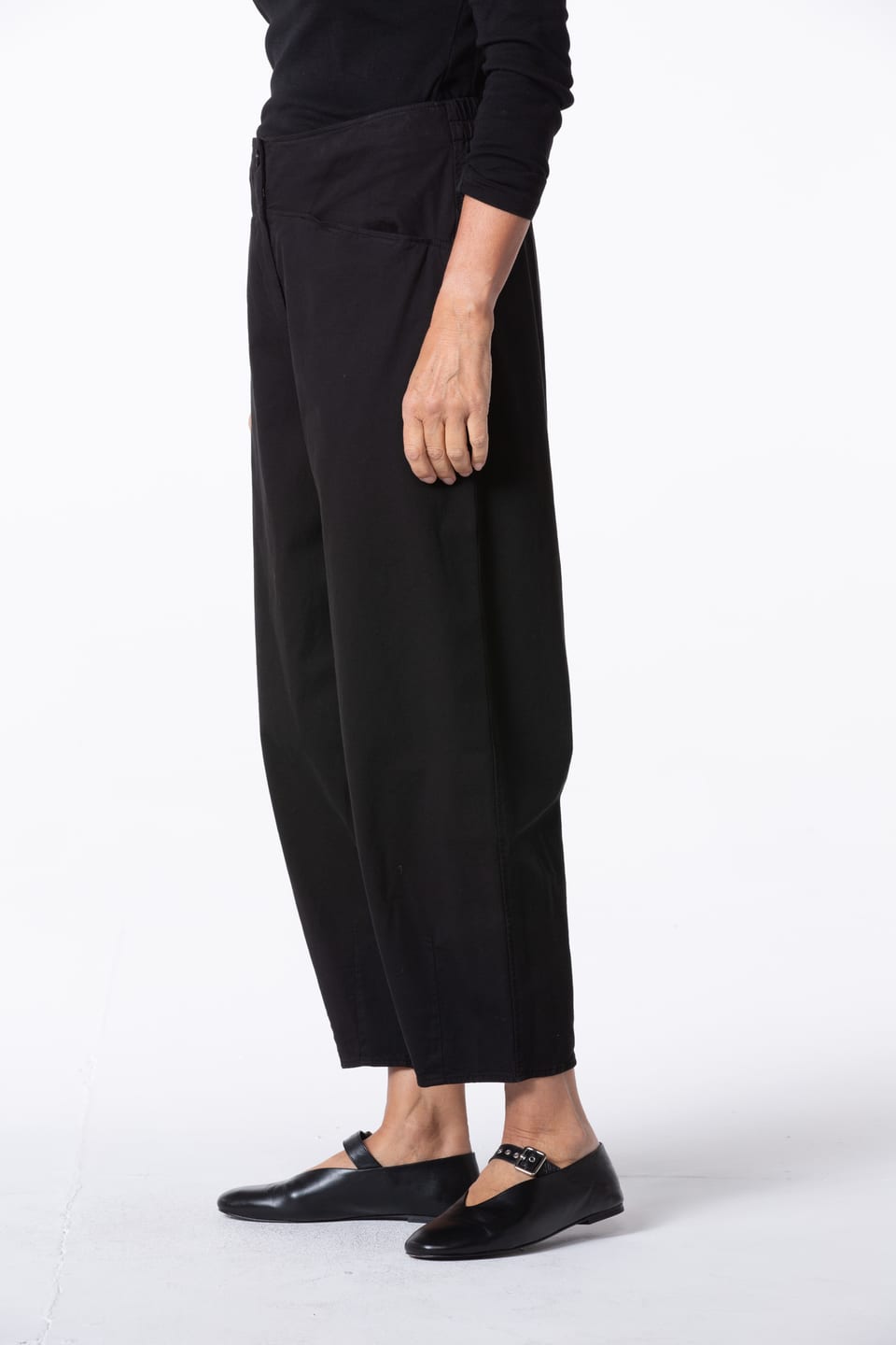 Trousers 442 - TENCEL™ Lyocell - cotton blend with stretch - 990BLACK - 10240710140