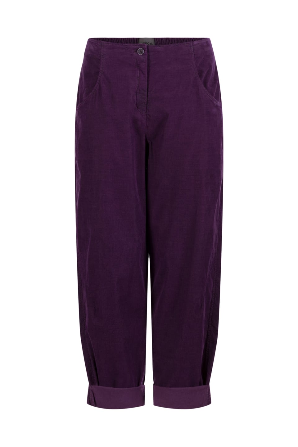 Trousers 444 - Cotton needlecord with stretch - 482ACAI - 10240710142