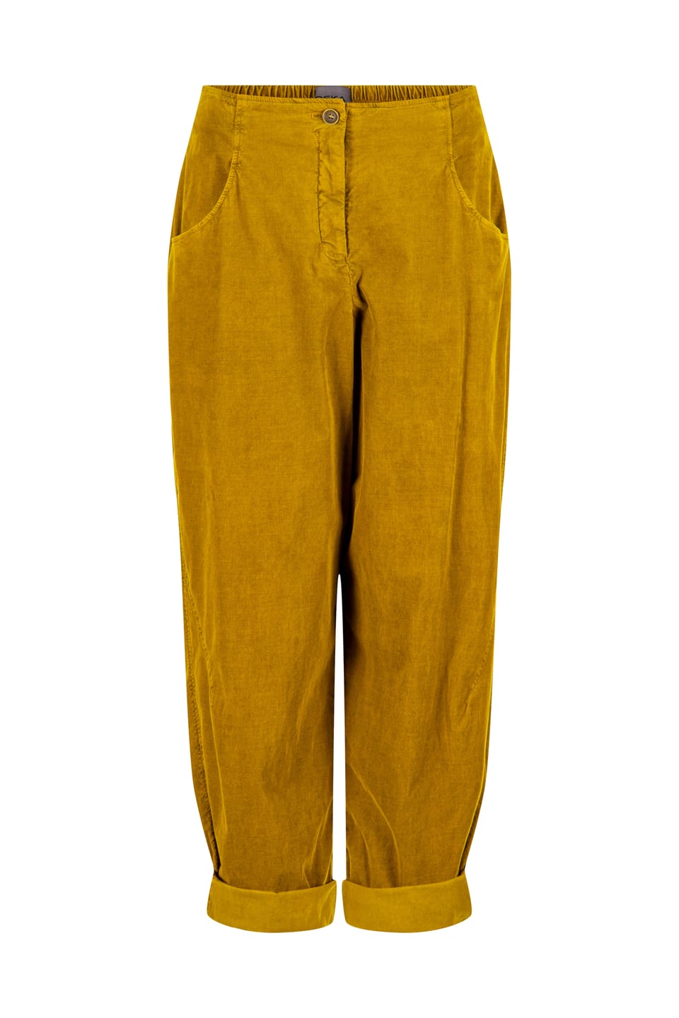 Trousers 444 - Cotton needlecord with stretch - 742BRASS - 10240710142