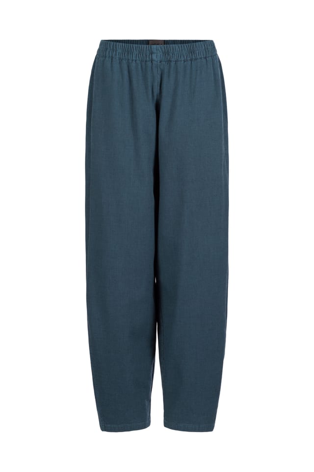 Trousers 447 - Cotton ECOVERO™ viscose blend with stretch - 552STREAM - 10240710145