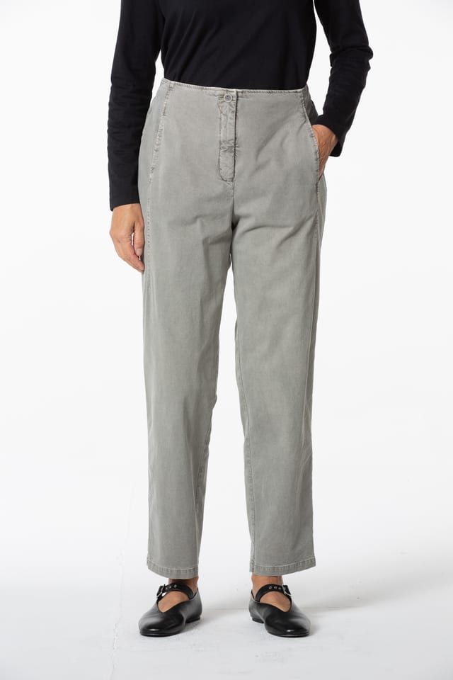 Kalhoty 449 - TENCEL™ Lyocell - bavlněná směs se strečem - 122ECRU - 10240710147