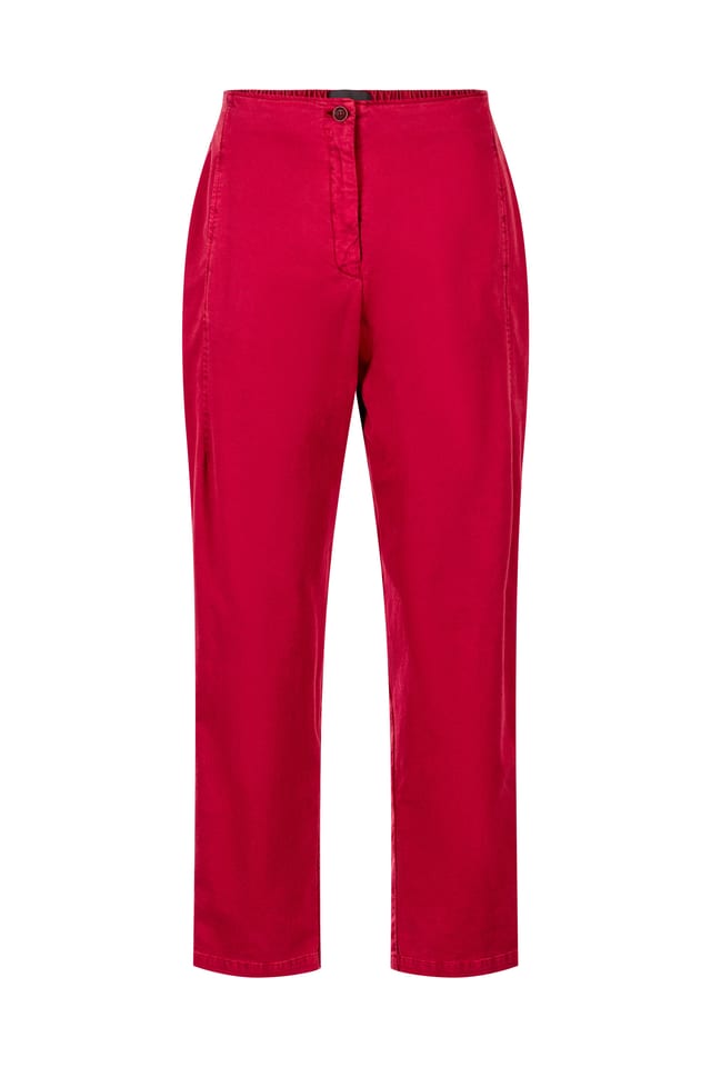 Trousers 449 - TENCEL™ Lyocell - cotton blend with stretch - 342GARNET - 10240710147