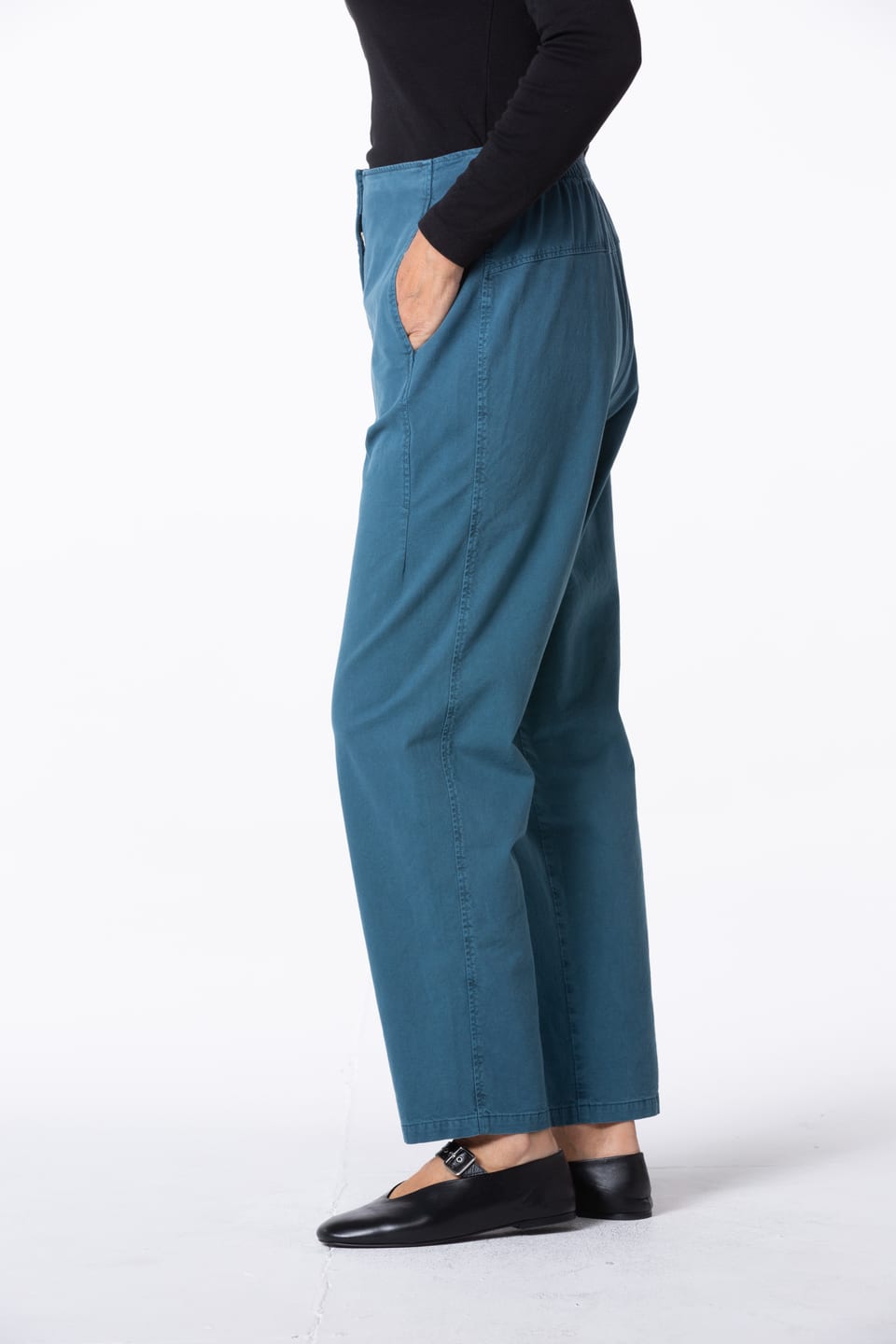 Trousers 449 - TENCEL™ Lyocell - cotton blend with stretch - 552STREAM - 10240710147