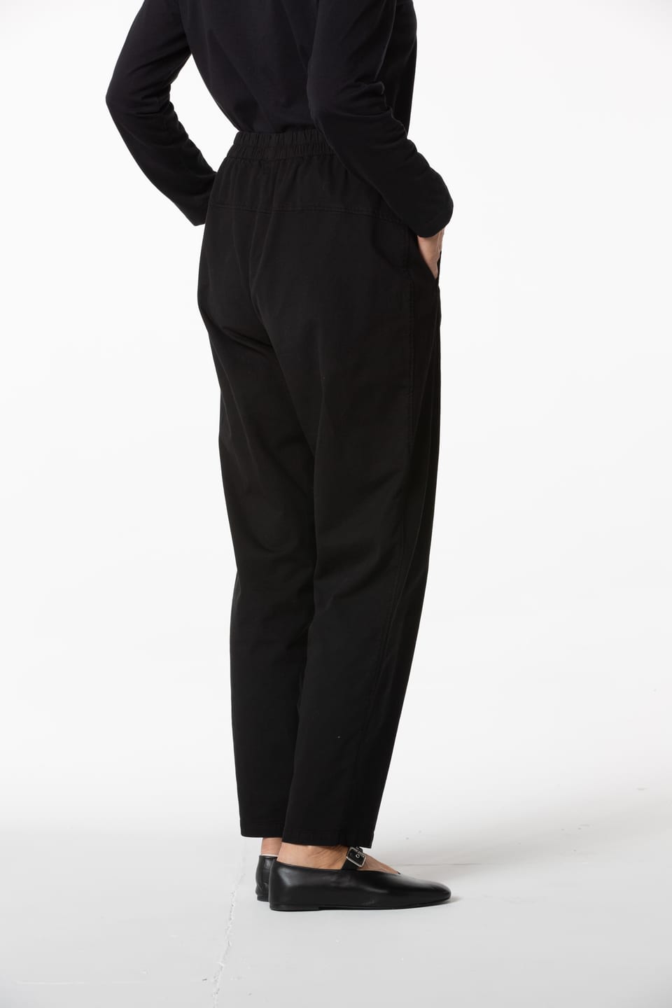 Trousers 449 - TENCEL™ Lyocell - cotton blend with stretch - 990BLACK - 10240710147