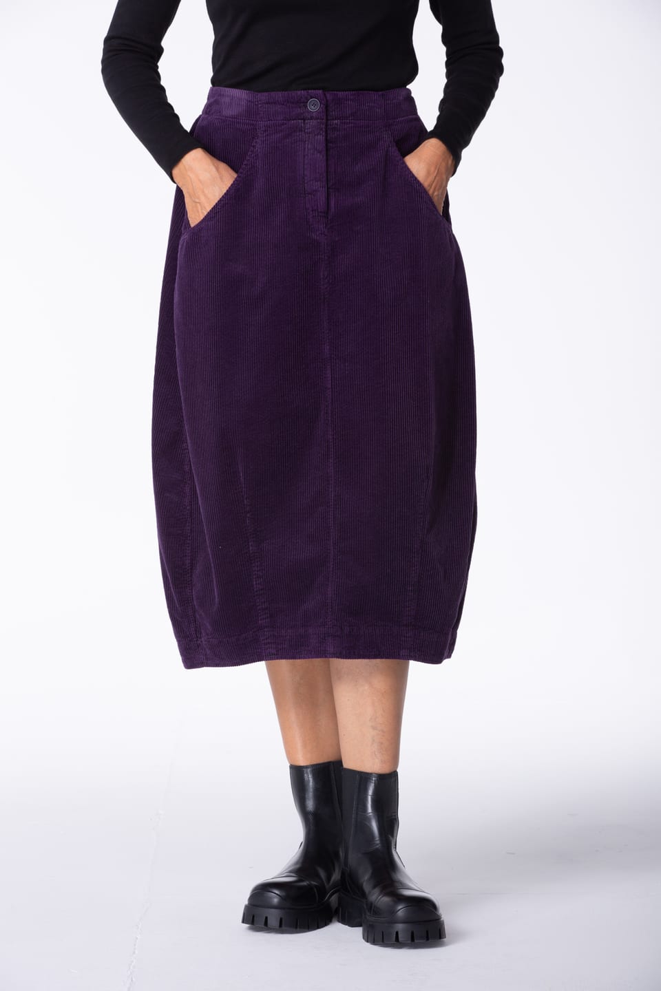 Skirt 403 - Pure cotton corduroy - 482ACAI - 10240710148