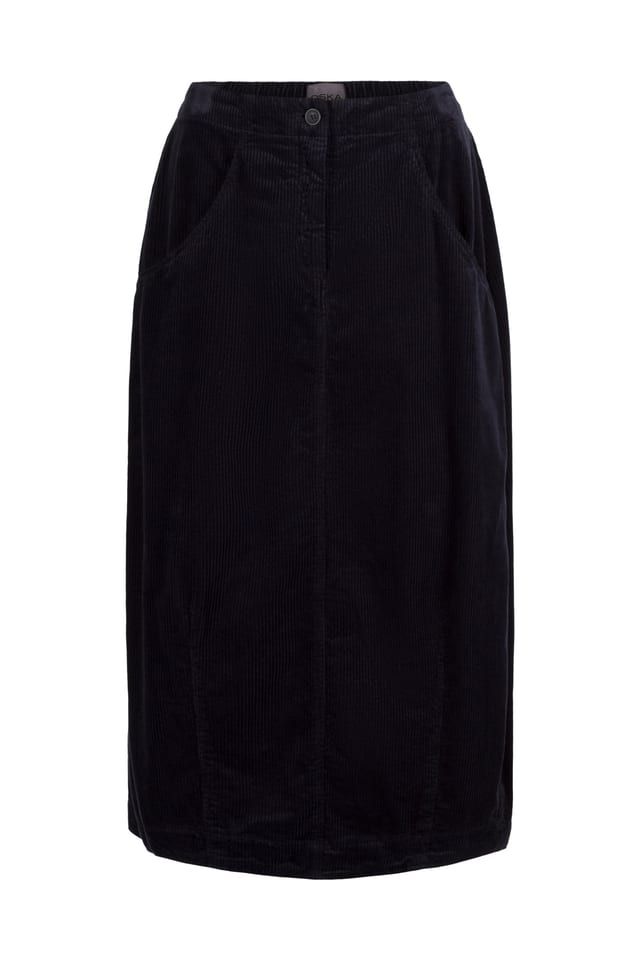 Skirt 403 - Pure cotton corduroy - 490NAVY - 10240710148