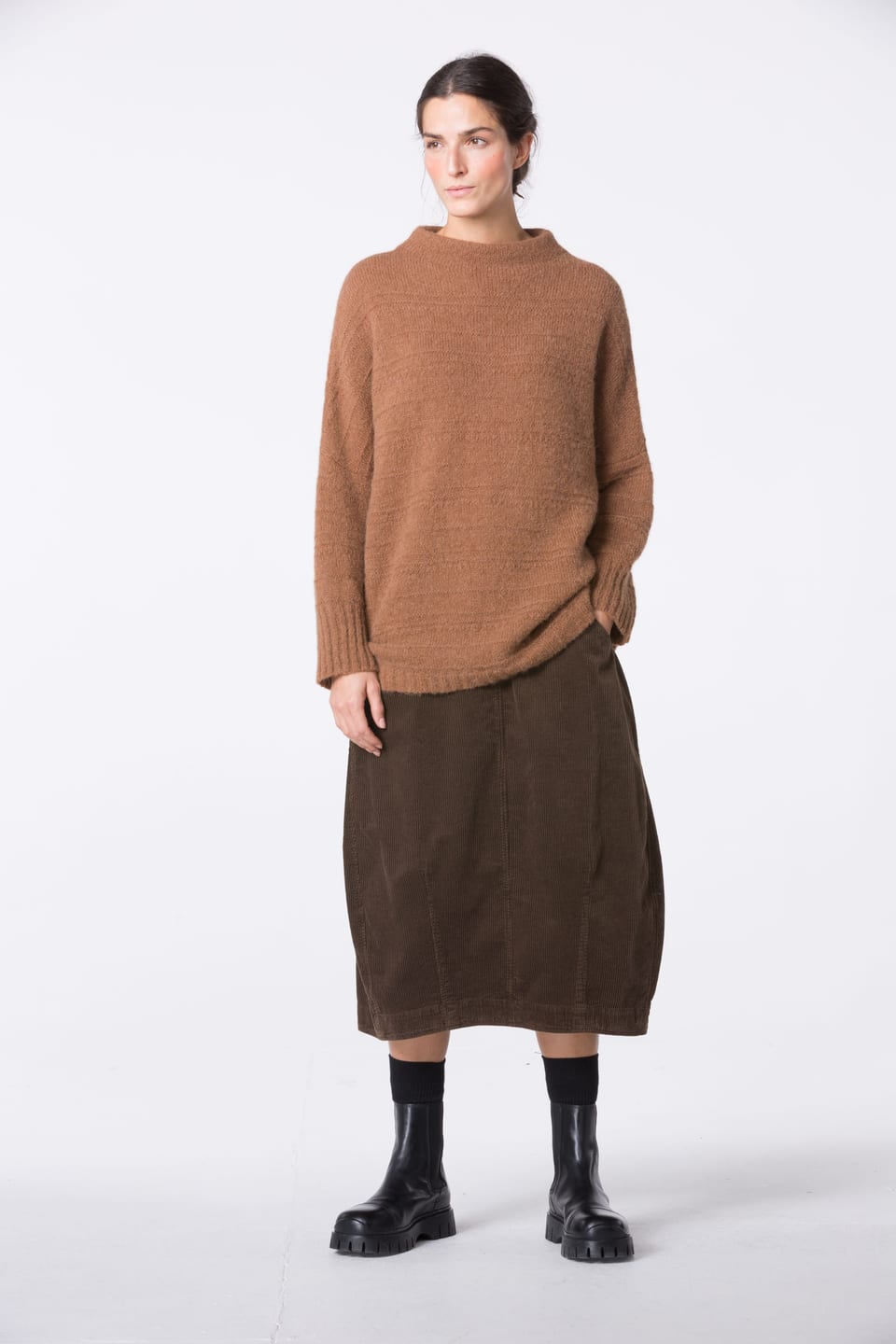 Skirt 403 - Pure cotton corduroy - 792YAK - 10240710148