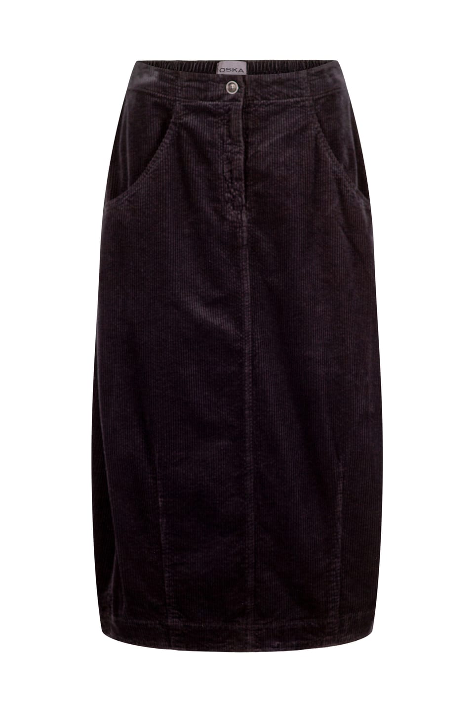 Skirt 403 - Pure cotton corduroy - 990BLACK - 10240710148