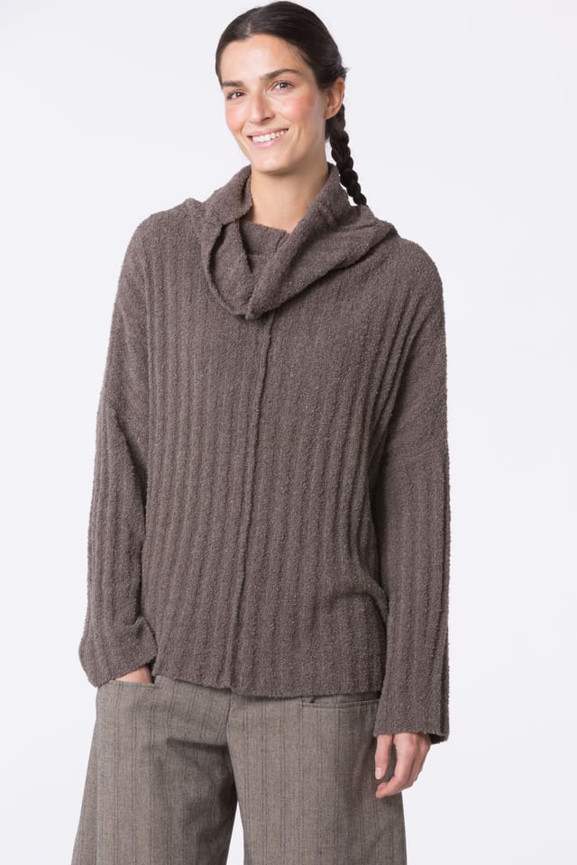 Pullover 430 - Bouclé cotton blend - 840GREIGE - 10240713027