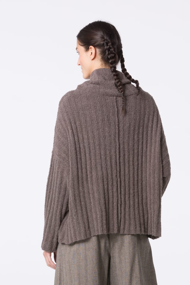 Pullover 430 - Bouclé cotton blend - 840GREIGE - 10240713027