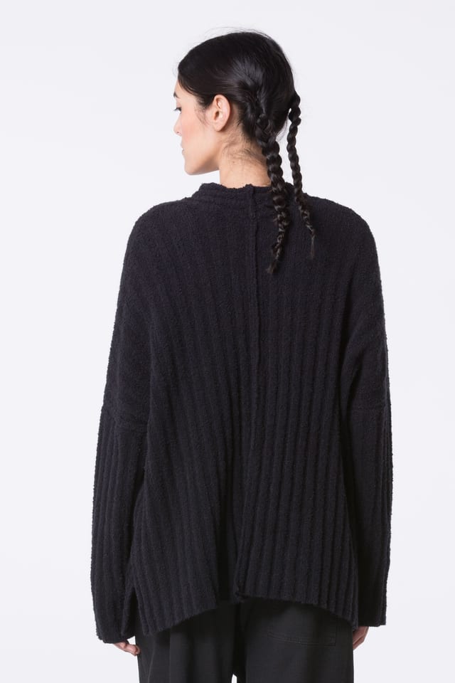 Jacket 406 - Bouclé cotton blend - 990BLACK - 10240713028
