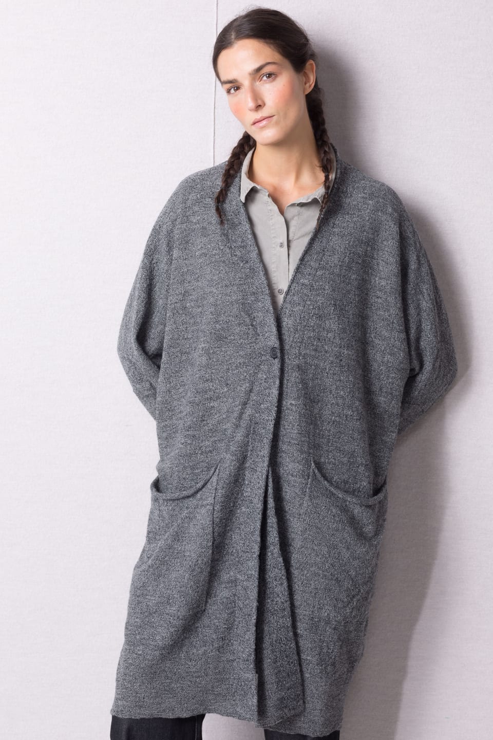 Jacket 408 - Pure merino wool - 990BLACK - 10240713029